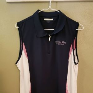 Women's sleeveless golf shirt